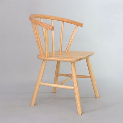 Embalaje de correo Marco de madera de caucho de madera sólida nórdica sillas de comedor de madera sólida para muebles de hotel y restaurante