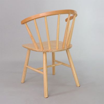 Embalaje de correo Marco de madera de caucho de madera sólida nórdica sillas de comedor de madera sólida para muebles de hotel y restaurante