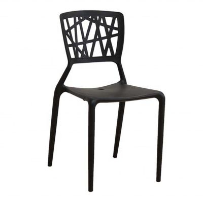 NO silla de comedor de plástico de diseño moderno plegable para muebles de café apilables