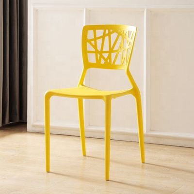 NO silla de comedor de plástico de diseño moderno plegable para muebles de café apilables