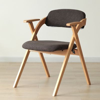 Sillones de madera sólida natural para el comedor moderno con marco de madera de caucho / madera de ceniza