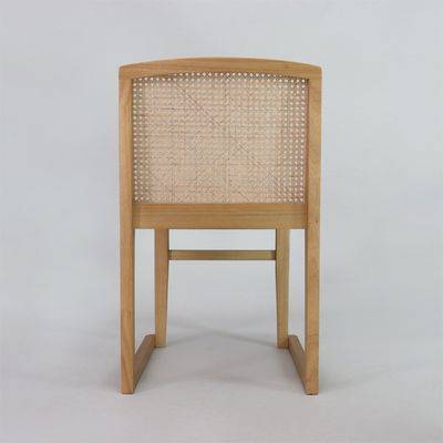 Modern U Reposacorrea de Rattan apilada sillas de comedor de madera sólida sin plegado perfecto para restauración de hoteles mejoramiento y renovación