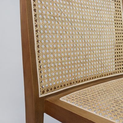 Servicio OEM aceptado Muebles nórdicos Apoyo de espalda de ratán apilable silla de comedor de madera sólida para hotel restaurante