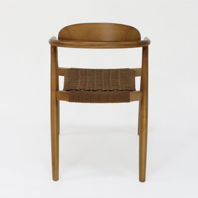 W55*D54*H76CM Muebles para el hogar de diseño moderno silla de comedor de madera sólida tejida a mano