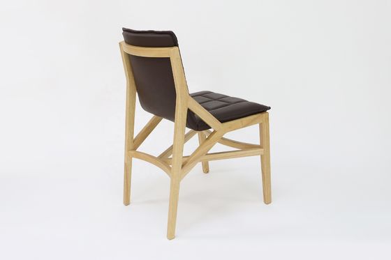 Servicio OEM aceptado silla de comedor de cuero de PU moderna para muebles de madera sólida