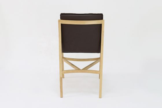 Servicio OEM aceptado silla de comedor de cuero de PU moderna para muebles de madera sólida