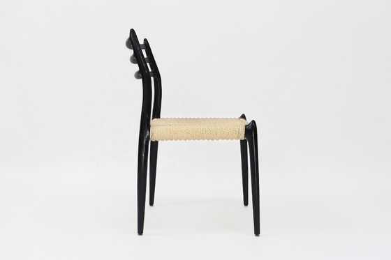 Silla de cuerda para exteriores silla tejida de madera maciza silla sin brazos comodidad comedor comedor sala de estar silla de cuerda muebles sin plegado