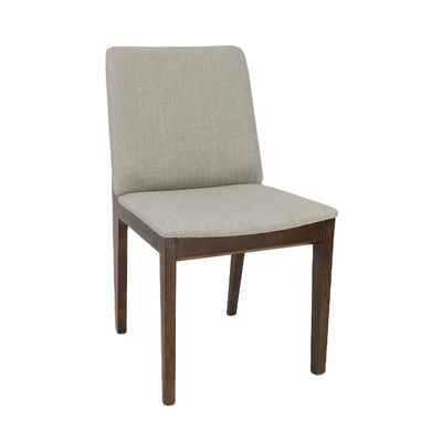 Silla de comedor de madera maciza con tapicería personalizada diseño de casa W46 * D49 * H83CM