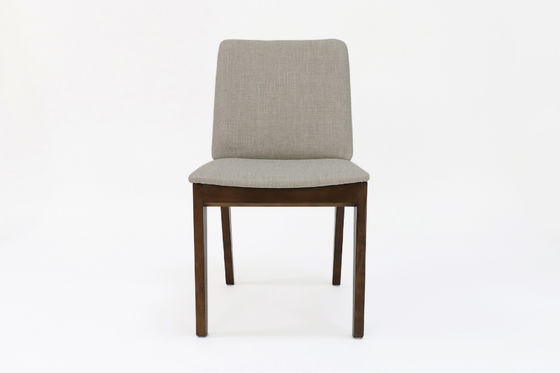 Silla de comedor de madera maciza con tapicería personalizada diseño de casa W46 * D49 * H83CM