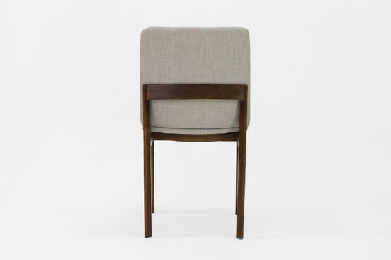 Silla de comedor de madera maciza con tapicería personalizada diseño de casa W46 * D49 * H83CM