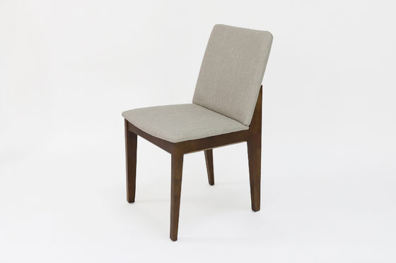 Silla de comedor de madera maciza con tapicería personalizada diseño de casa W46 * D49 * H83CM