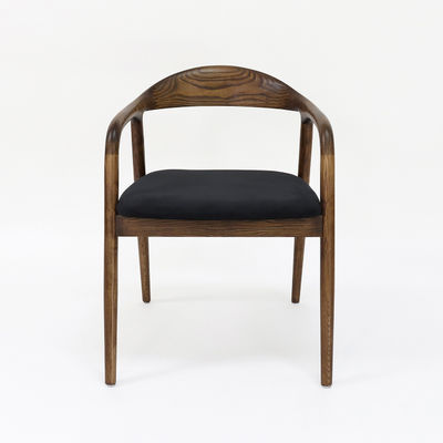 Muebles para restaurantes modernos Silla de comedor de madera maciza con función plegable y tapicería de tela W56*D55.5*H73.5CM