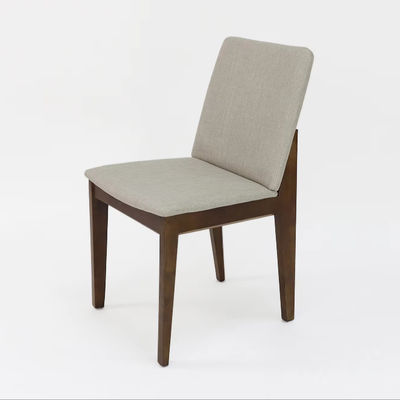 Silla de comedor de madera sólida con tapicería y brazo de acento