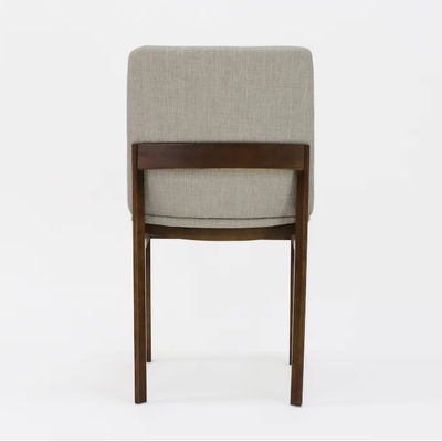 Silla de comedor de madera sólida con tapicería y brazo de acento