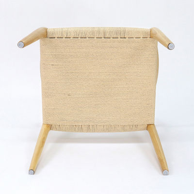 Muebles para edificios de oficinas silla de comedor de madera maciza tejida a mano con nitrolacquer acabado en estilo nórdico