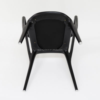 Silla de comedor de madera artística de tela personalizada tapizado de madera sólida para una solución de asientos de restaurante moderno