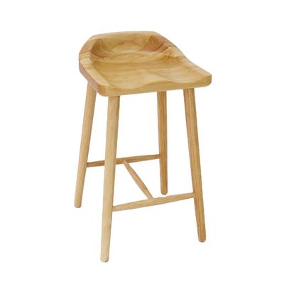 Silla de barras de madera maciza para barras y muebles para el hogar en estilo nórdico