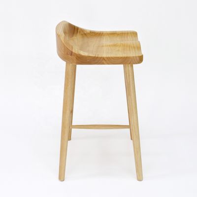 Silla de barras de madera maciza para barras y muebles para el hogar en estilo nórdico