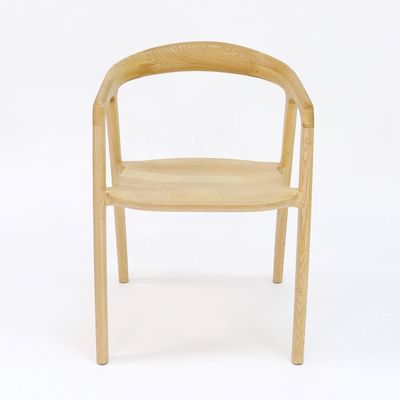 Restaurante de estilo nórdico moderno Diseño de sillón de madera Sillas de comedor de madera sólida con muebles para el hogar y embalaje de correo