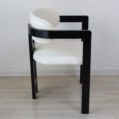 Muebles de restaurante de lujo personalizados Tapicería de tela de madera maciza sillas de comedor para comidas personalizadas