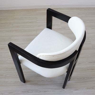 Muebles de restaurante de lujo personalizados Tapicería de tela de madera maciza sillas de comedor para comidas personalizadas