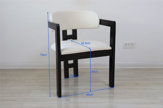 Muebles de restaurante de lujo personalizados Tapicería de tela de madera maciza sillas de comedor para comidas personalizadas