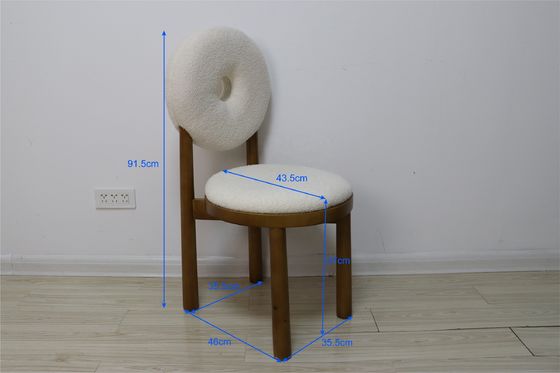 Silla de comedor de diseño de respaldo de lujo totalmente ensamblada para hotel y restaurante modernos