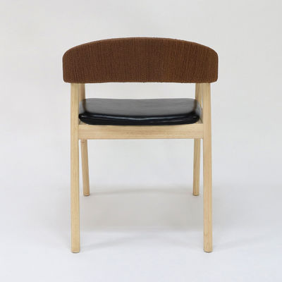 Instalaciones de ocio Silla de comedor de madera maciza para restaurantes Cordón tejido a mano Sencillez general Muebles para el hogar