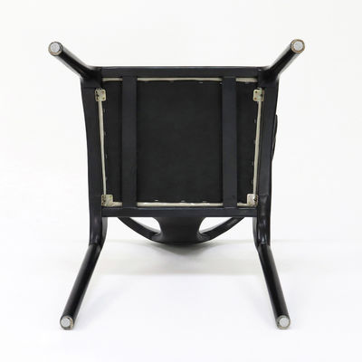 Muebles de restaurante Tejido Silla de comedor de madera tapizada con diseño vintage