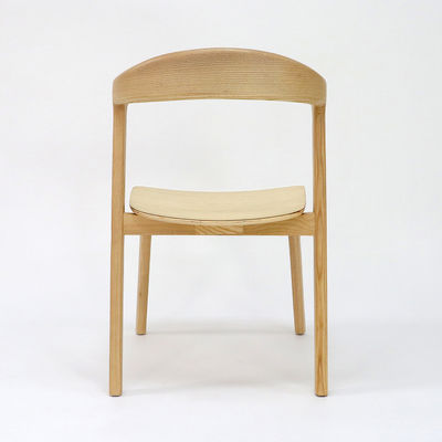 Actualice su restaurante u hotel con silla de comedor de madera maciza en material de marco de madera de ceniza / caucho