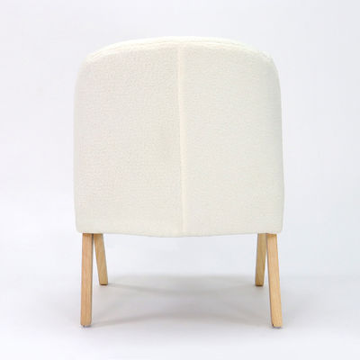 Silla de ocio de madera sólida personalizable de diseño nórdico para una sala de estar cómoda