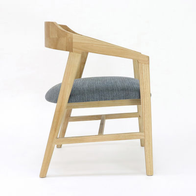 Muebles para el hogar moderno Silla de comedor de madera maciza para restaurantes y hoteles Marco de material ceniza/madera de caucho