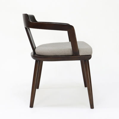 Silla de comedor de madera de lujo plegada para muebles para el hogar Tapicería de tela personalizada Muebles de madera sólida General