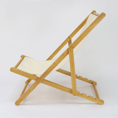 Diseño de altura ajustable salón de lujo nórdico tela playa de madera sólida sofá de ocio silla para el salón y al aire libre