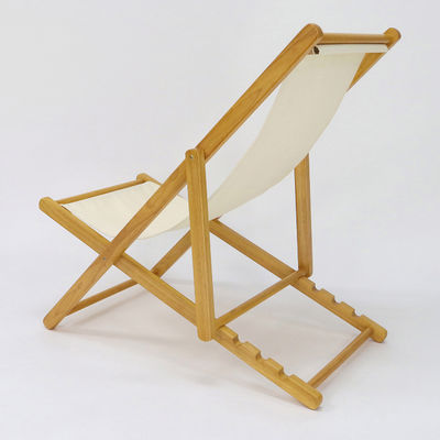 Diseño de altura ajustable salón de lujo nórdico tela playa de madera sólida sofá de ocio silla para el salón y al aire libre