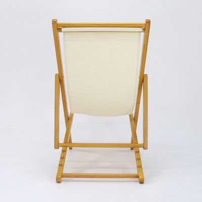Diseño de altura ajustable salón de lujo nórdico tela playa de madera sólida sofá de ocio silla para el salón y al aire libre