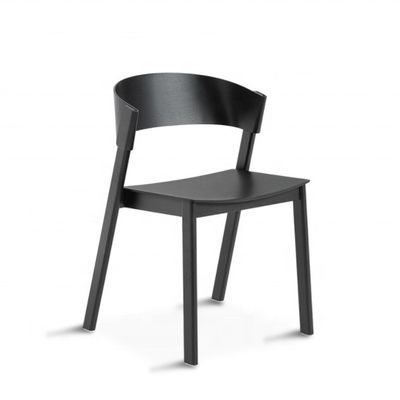 Servicio OEM aceptado Sala de comedor nórdica moderna silla de madera maciza curva antigua apilada totalmente ensamblada con y OEM