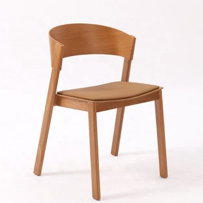 Servicio OEM aceptado Sala de comedor nórdica moderna silla de madera maciza curva antigua apilada totalmente ensamblada con y OEM