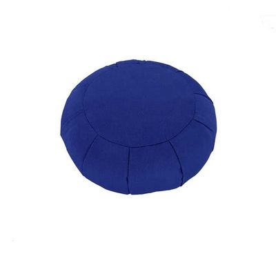 Silla de comedor de tela de algodón azul oscuro moderna con casca de trigo sarraceno reforzada y madera sólida
