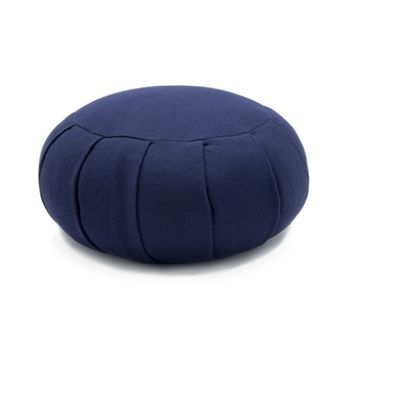 Silla de comedor de tela de algodón azul oscuro moderna con casca de trigo sarraceno reforzada y madera sólida