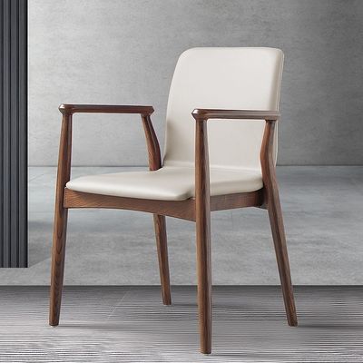 Silla de comedor con marco de madera de caucho para restaurante personalizar muebles de madera modernos de lujo