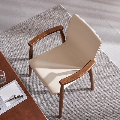 Silla de comedor con marco de madera de caucho para restaurante personalizar muebles de madera modernos de lujo