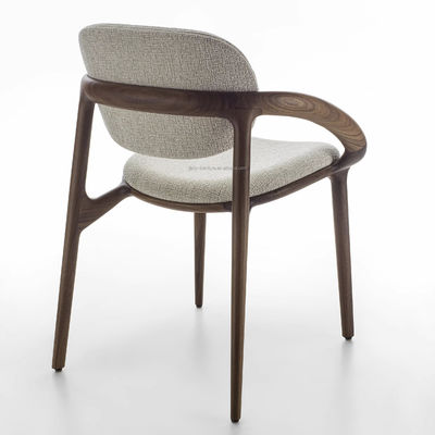 Estilo de diseño moderno personalizar lujo silla de comedor de madera sólida para muebles de restaurante