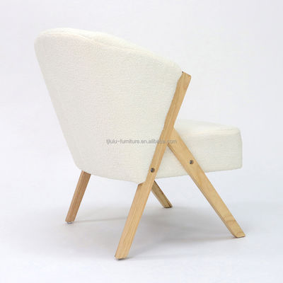 Sofá natural de madera sólida silla de diseño nórdico para el salón Muebles de color natural estilo de ocio