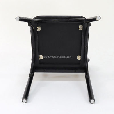 Diseños personalizados silla de rattan de madera para comedor W47 * D51 * H82.5CM en madera sólida natural