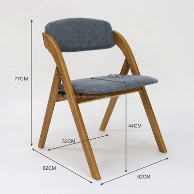 Muebles clásicos de madera plegable silla de comedor de madera sólida para el comedor en nuez/natural/negro