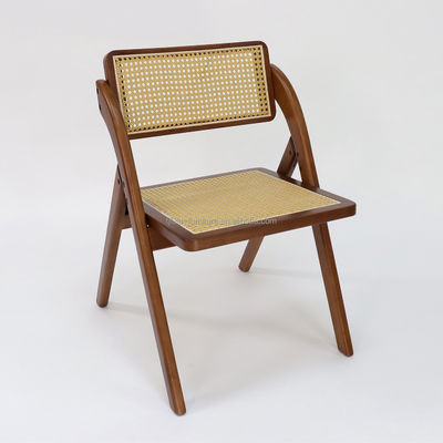 Muebles de comedor personalizados Doblable de rotinado de madera sólida silla de comedor para restaurante