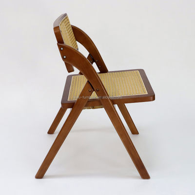 Muebles de comedor personalizados Doblable de rotinado de madera sólida silla de comedor para restaurante
