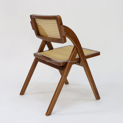 Muebles de comedor personalizados Doblable de rotinado de madera sólida silla de comedor para restaurante