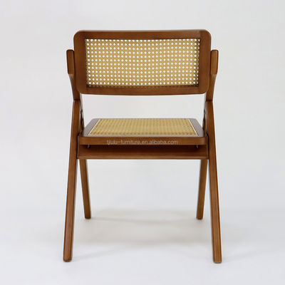 Muebles de comedor personalizados Doblable de rotinado de madera sólida silla de comedor para restaurante